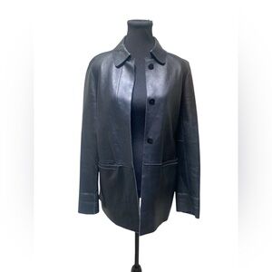 5/48 Classic Black Leather Jacket GUC 2